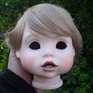 Vintage Bisque Porcelain Head Artist Reproduction Doll Making Supply Parts